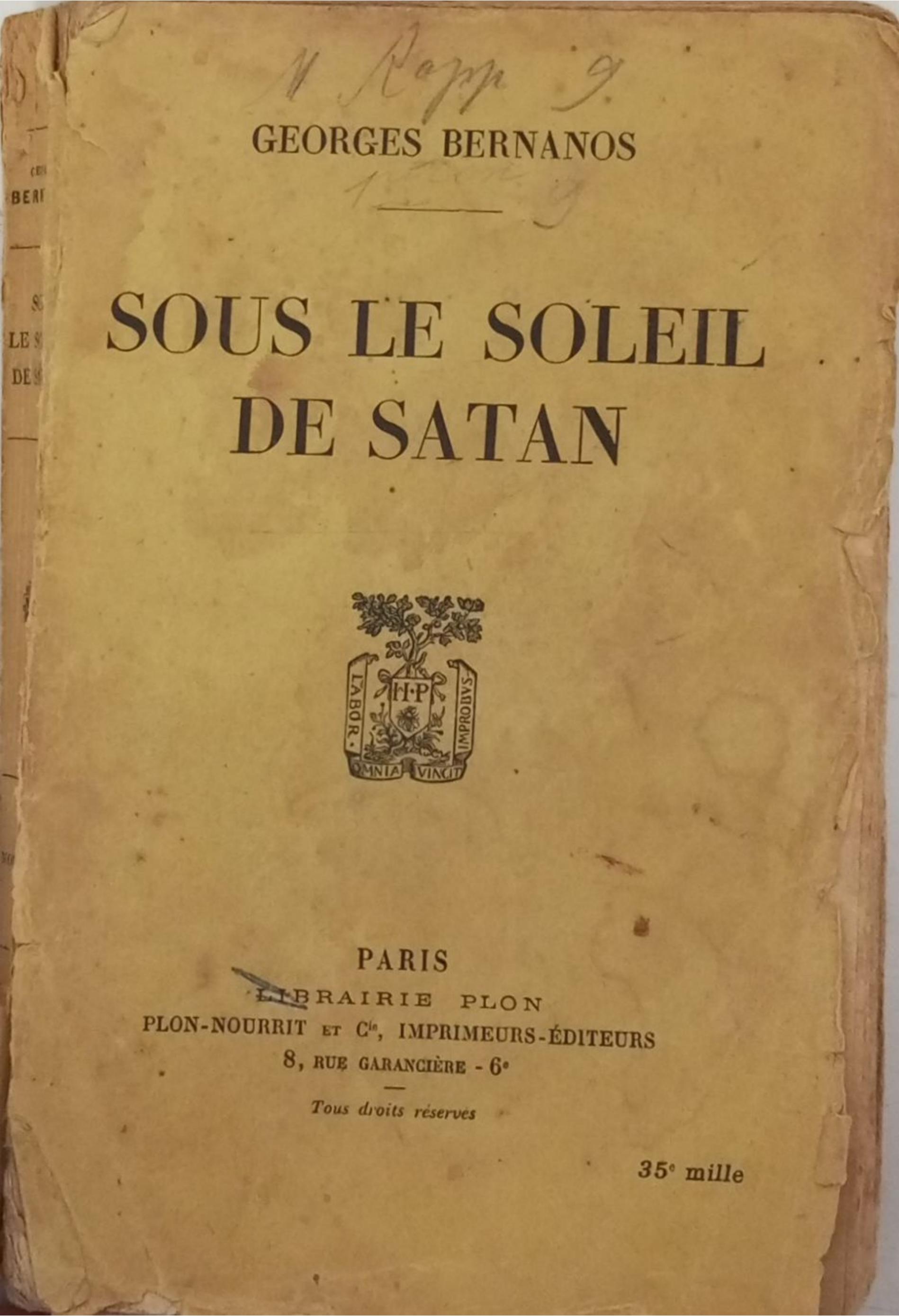 Sous le soleil de Satan de Georges Bernanos