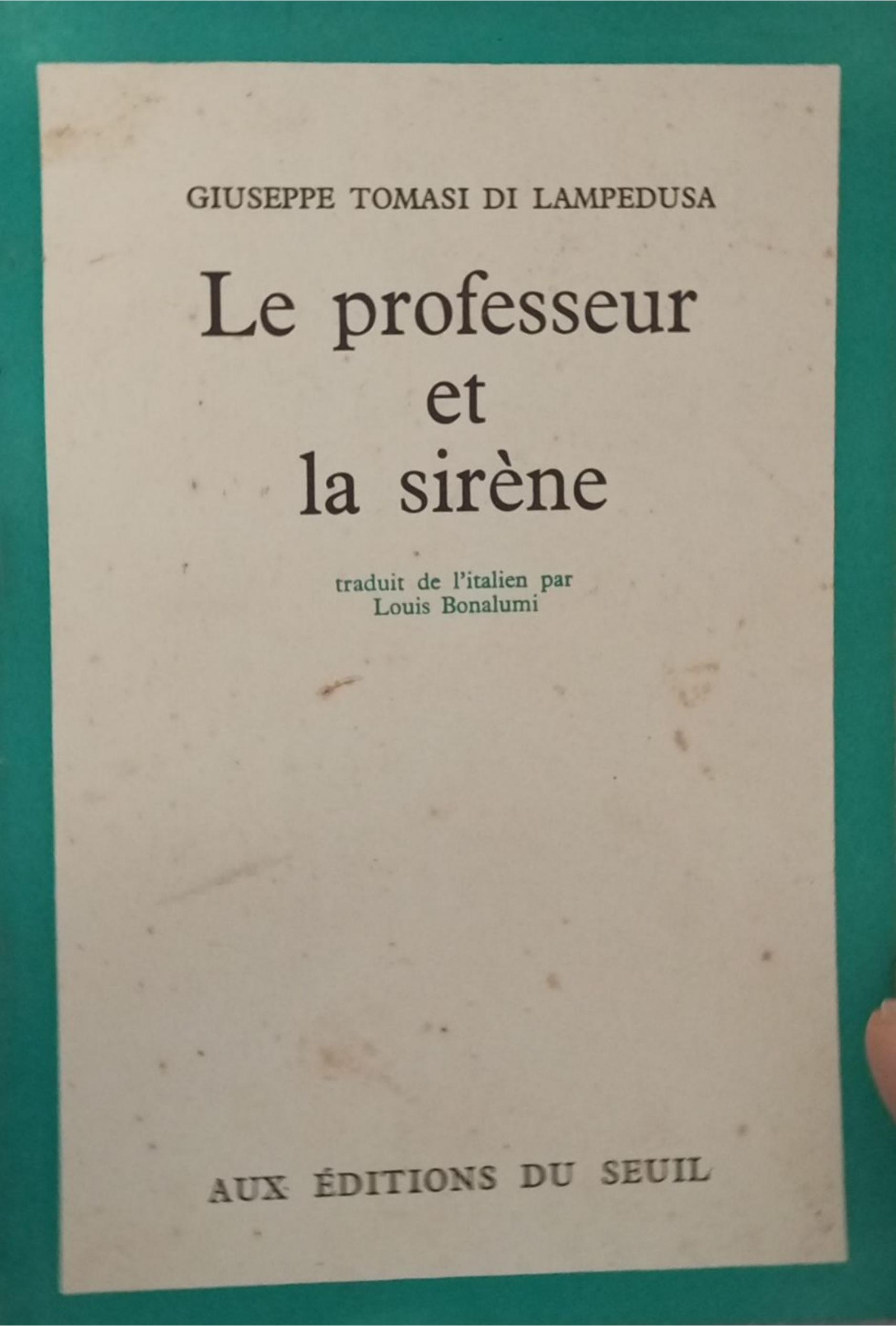 le professeur et la sirène