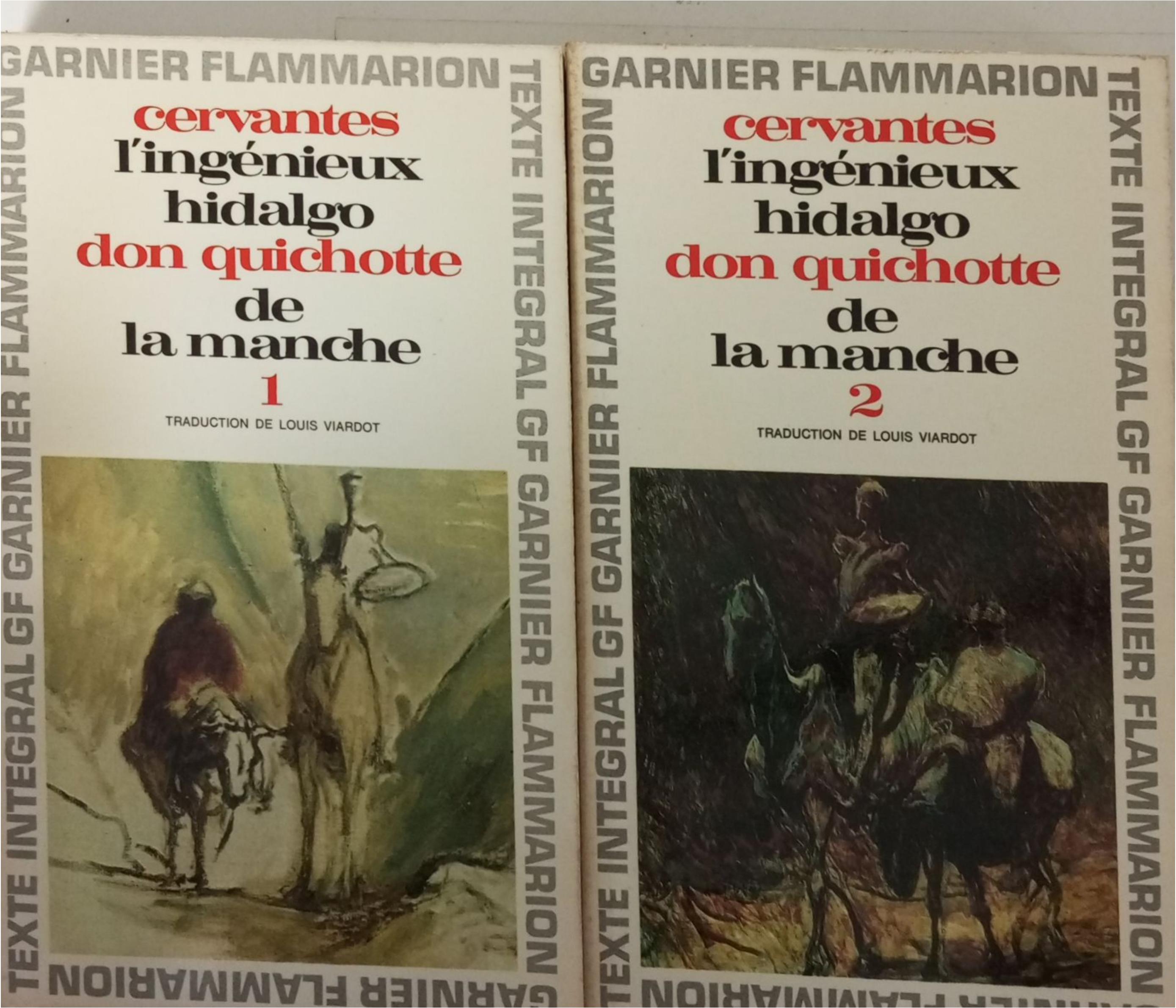 l’ingénieux hidalgo Don Quichotte de la manche, tomes 1 et 2