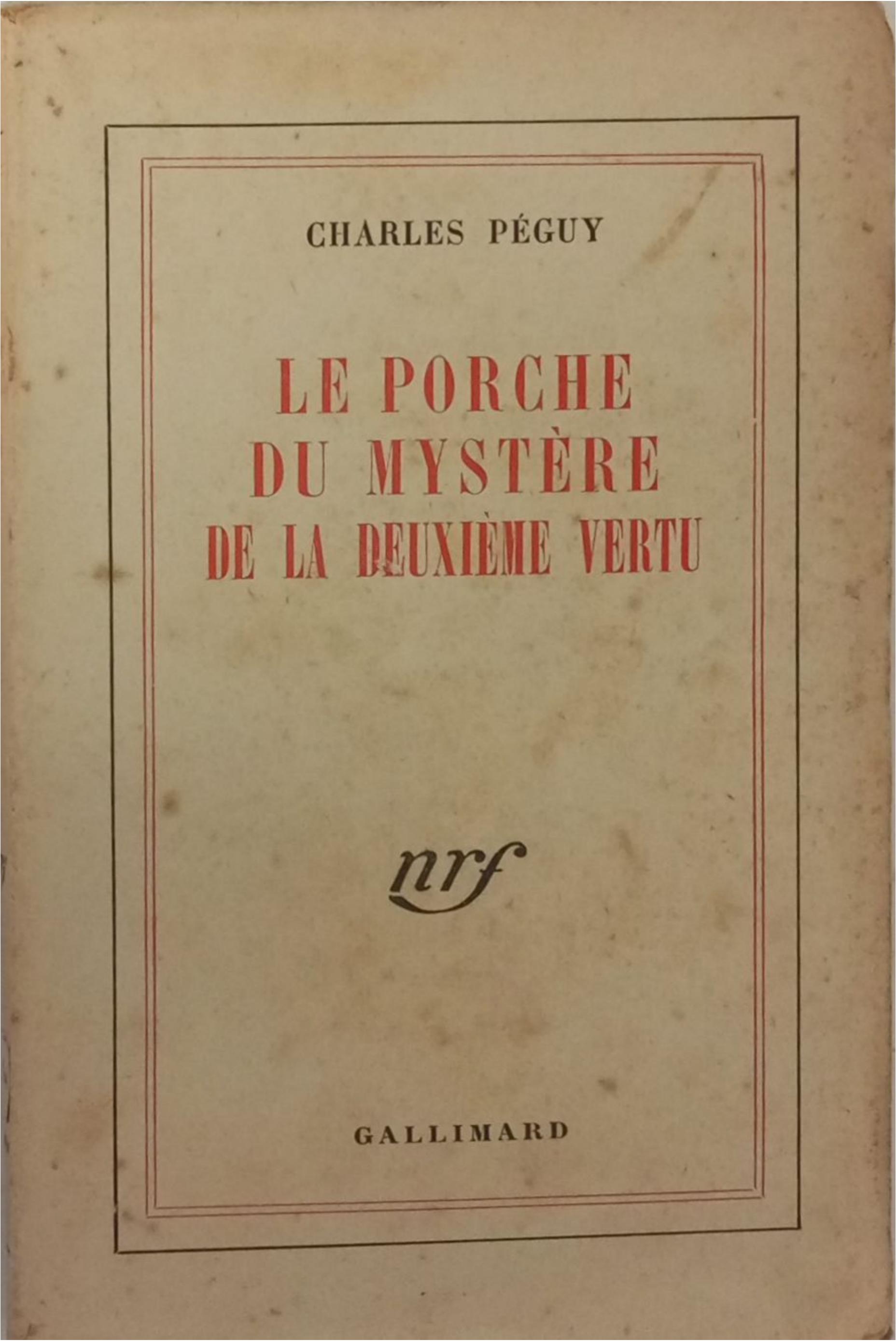 le porche du mystère de la deuxième vertu