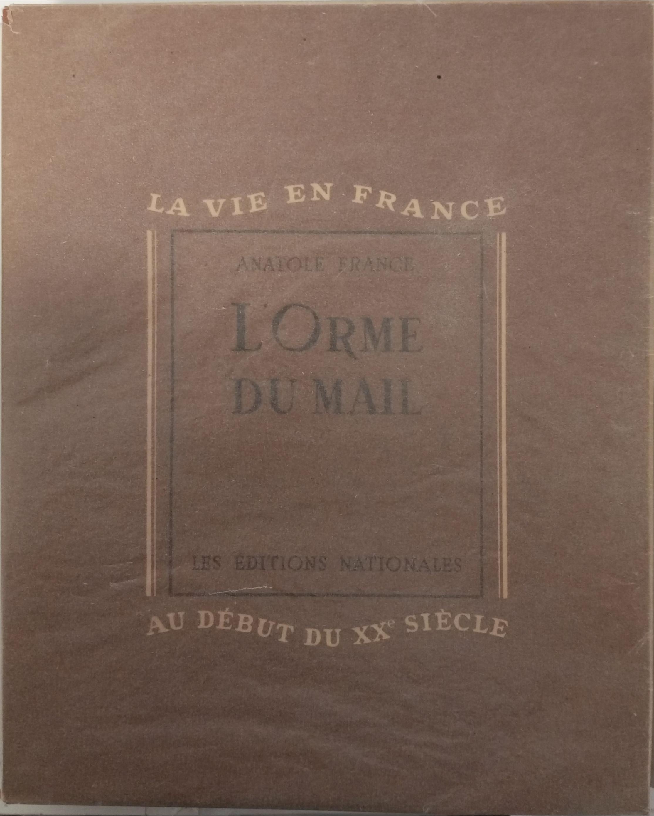 l’orme du mail, la vie en France au début du XX° siècle, dessins et aquatines Edgar Legrand,