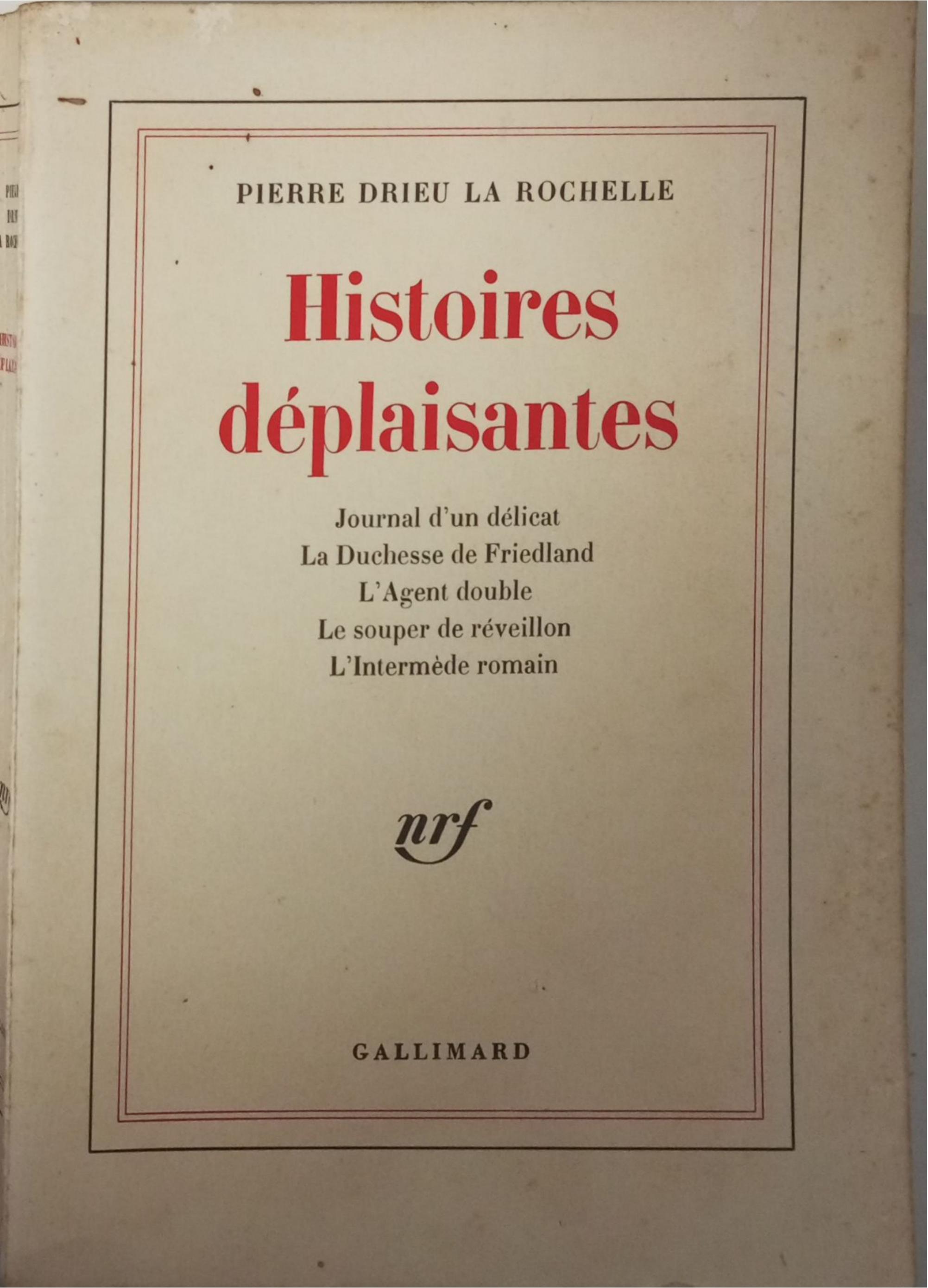 histoires déplaisantes