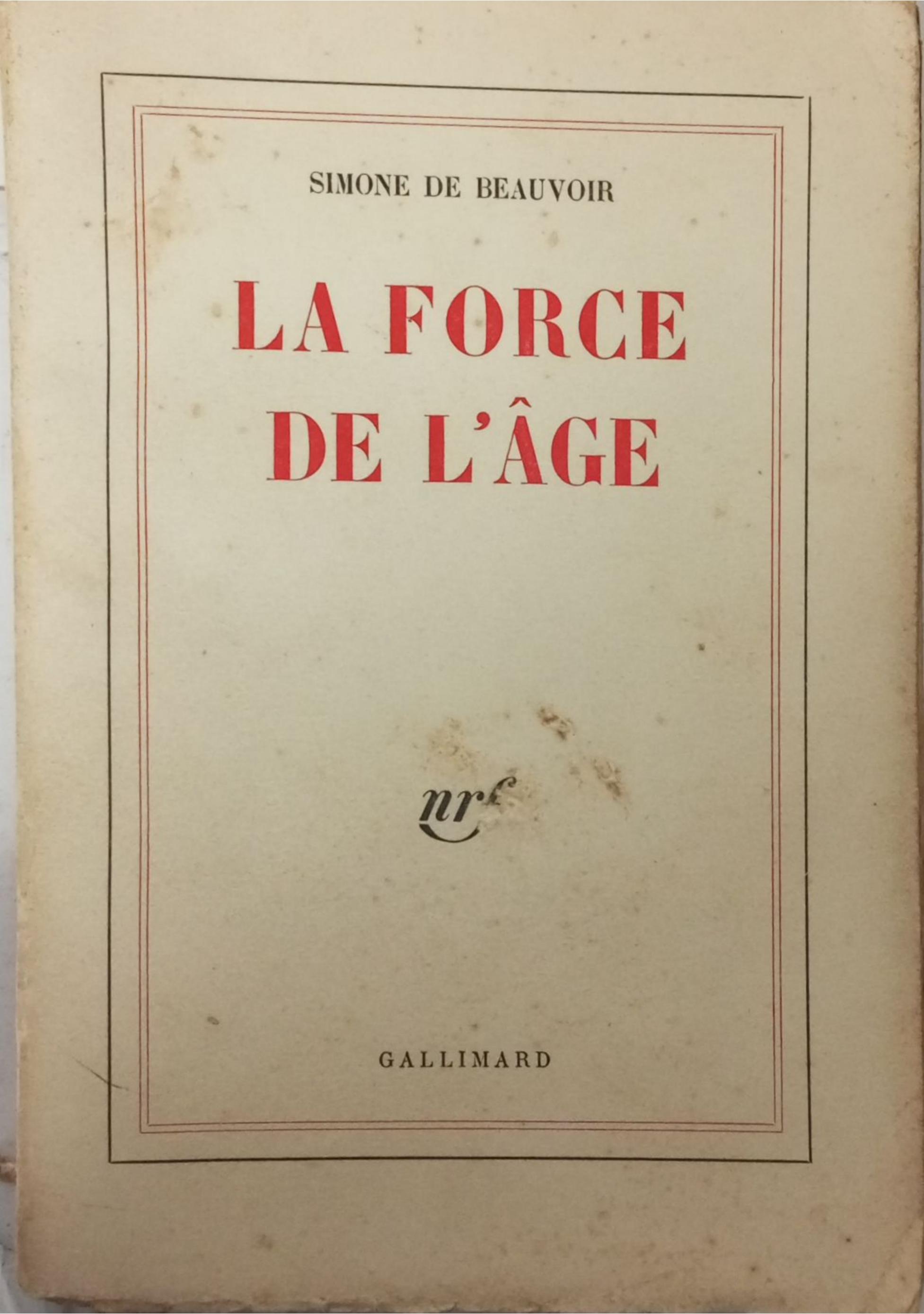 la force de l’âge