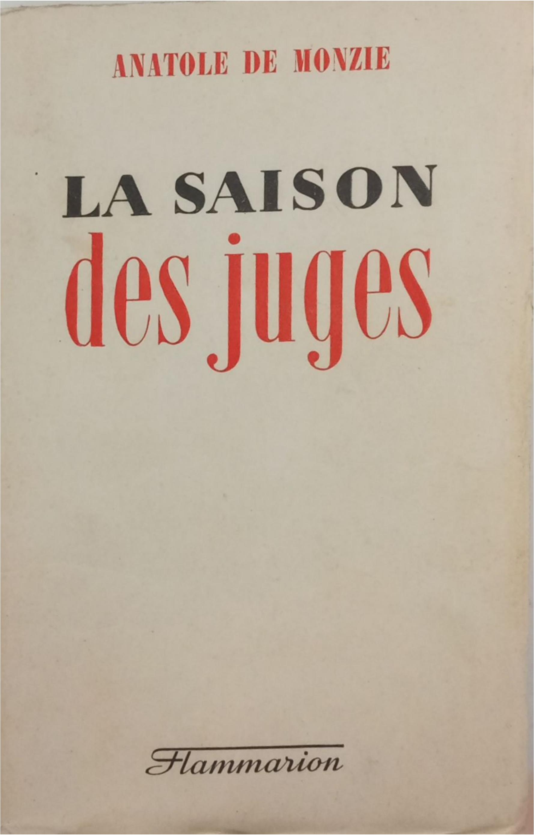 la saison des Juges