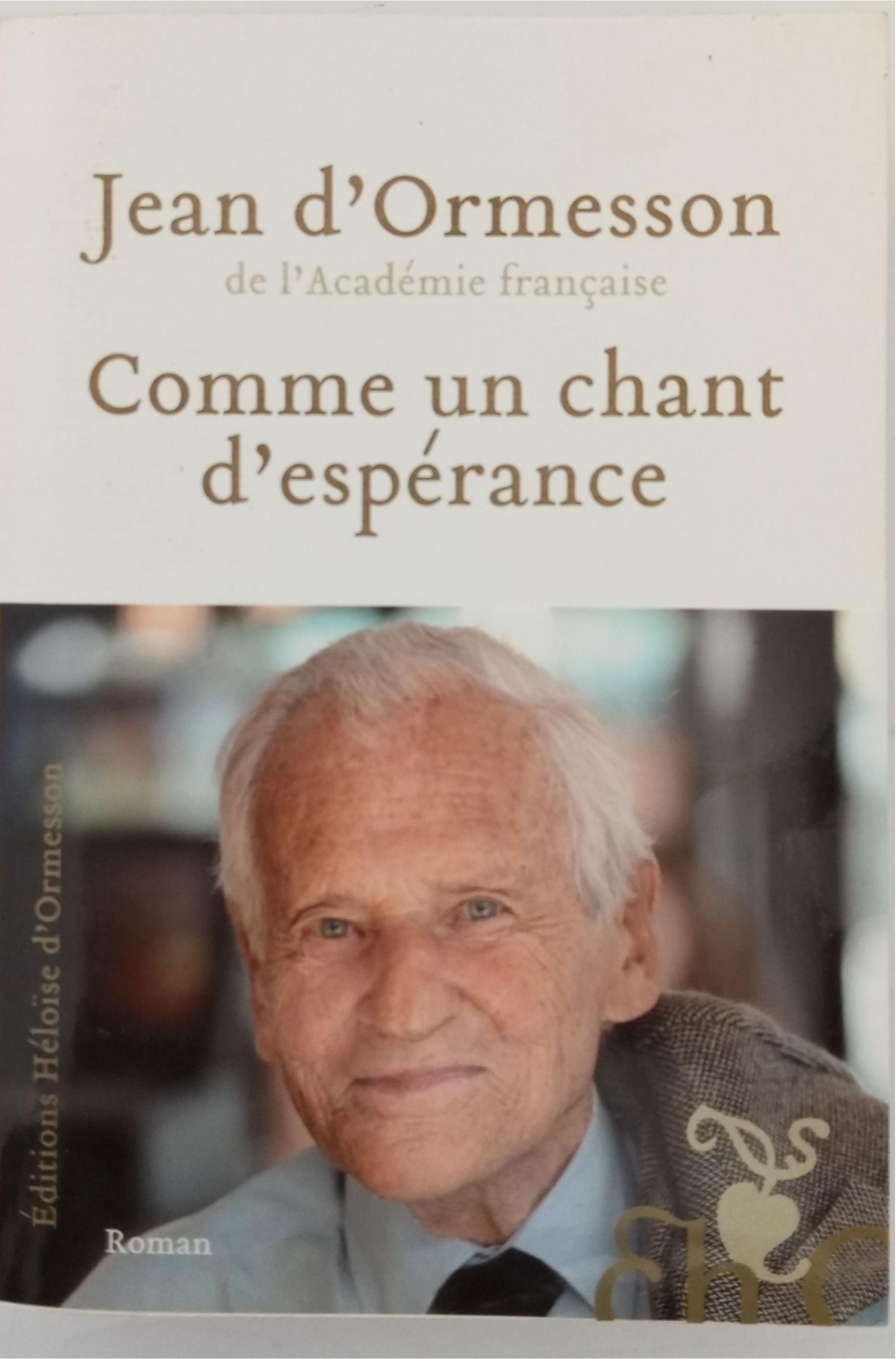 Comme un chant d’espérance