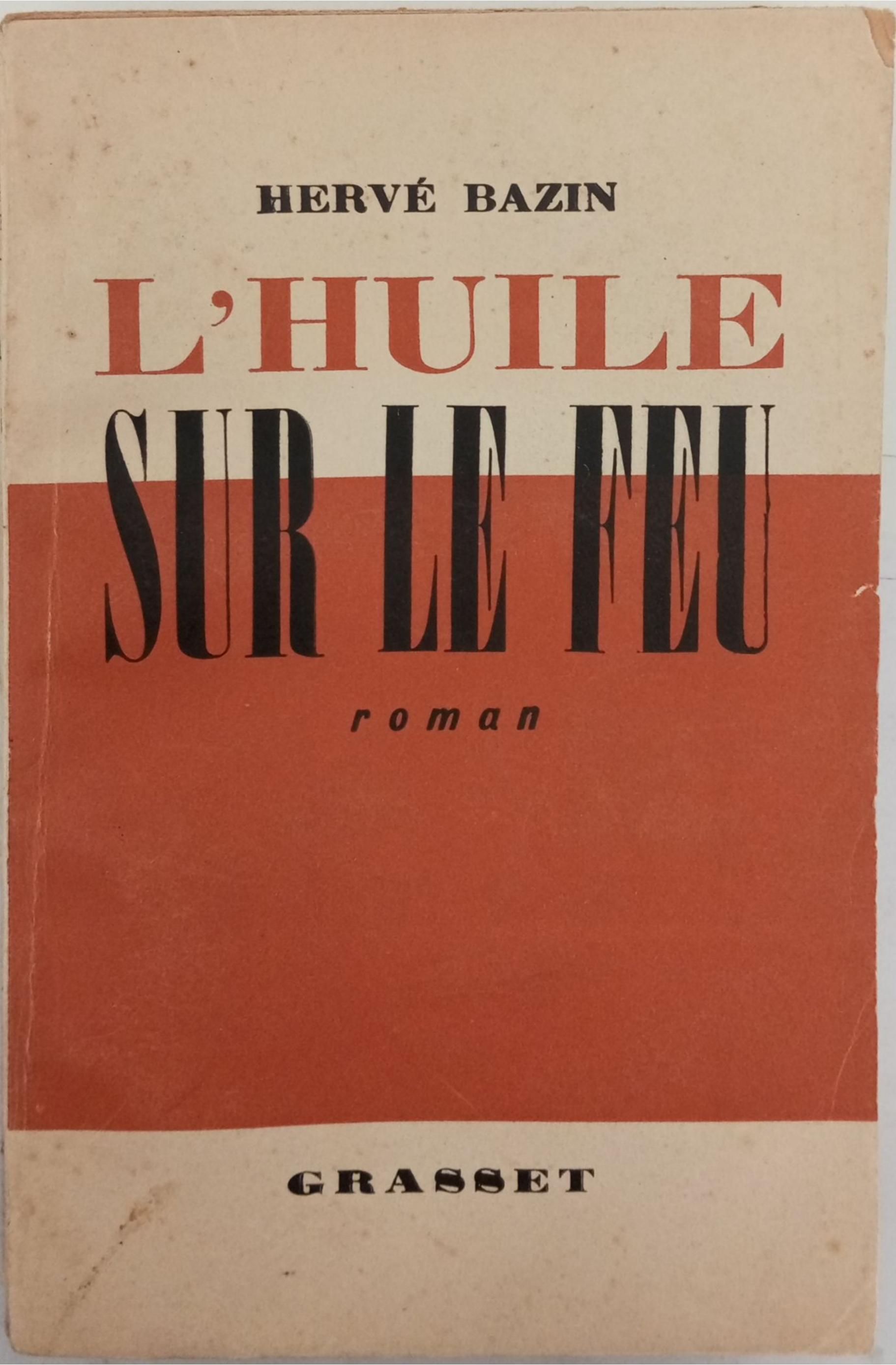 l'huile sur le feu (dédicace de l'auteur)